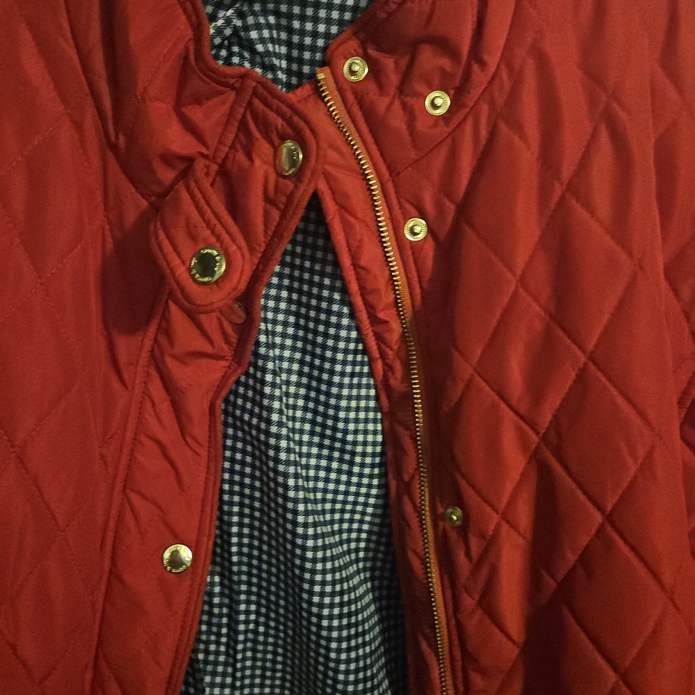 Red Quilted Jacket - Picture 3 of 6